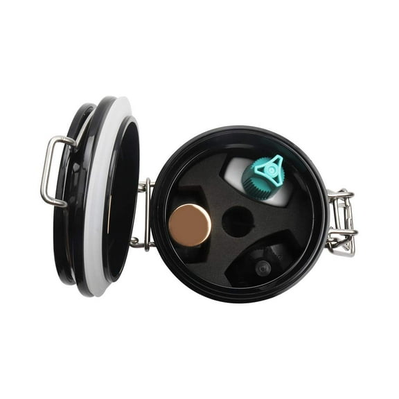 Eyelash Glue Storage Tank, Individual Adhesive Stand, Activated Carbon Sealed Leak-proof Jar Container for Lash Extension Extension, Grafting Eyelash Supplies, Black