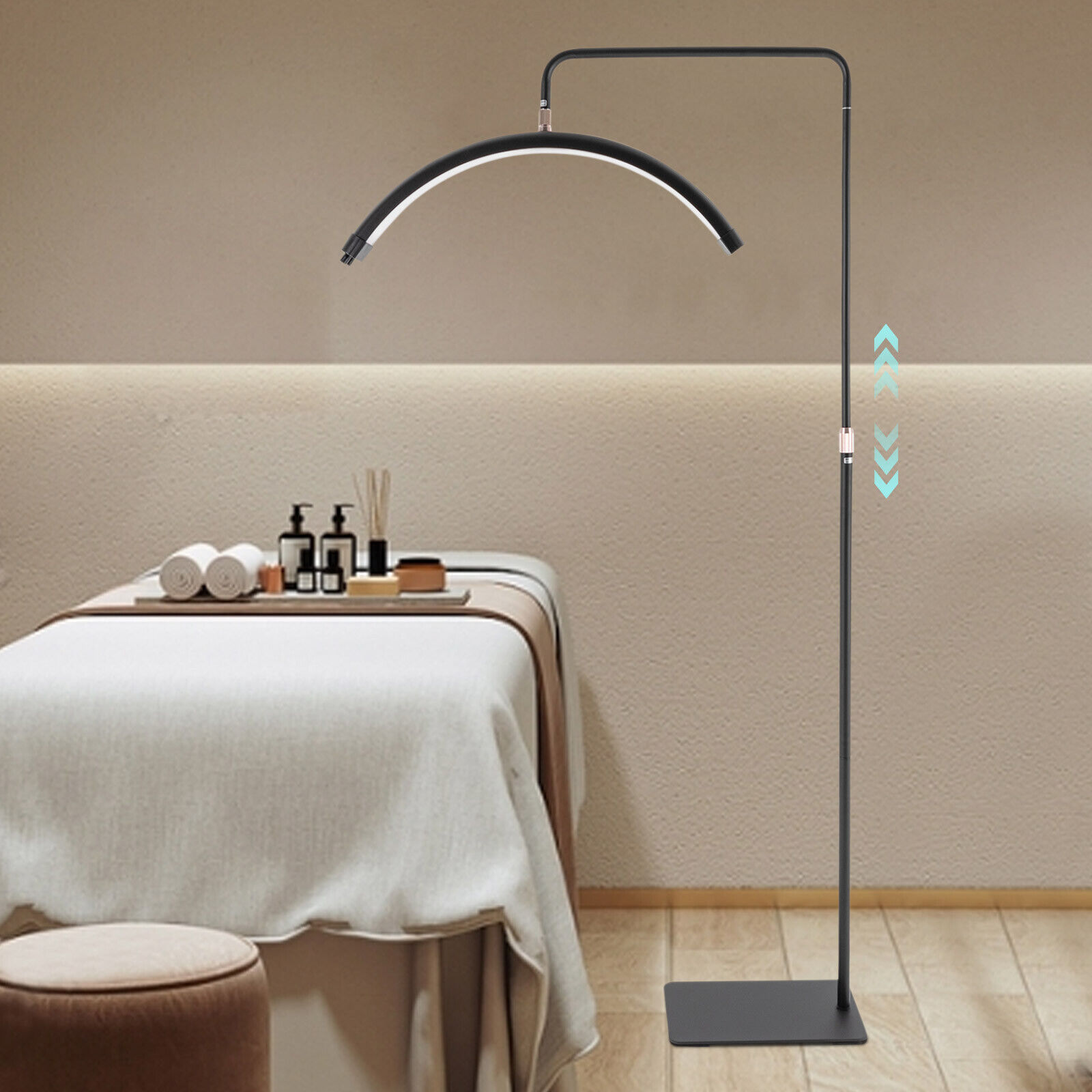 Eyelash LED Floor Light 50W Half Moon Lamp for Lash Extension Beauty