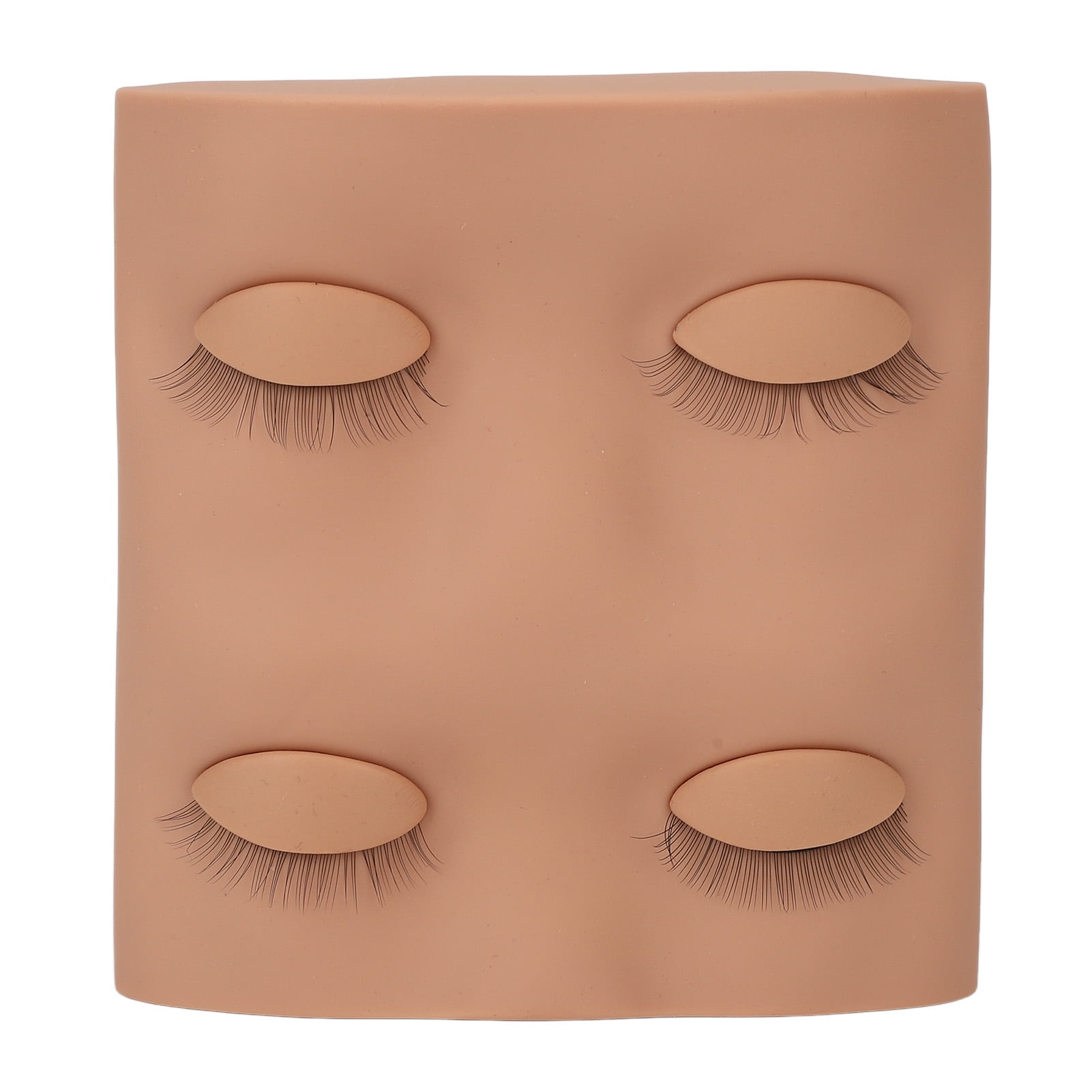 Eyelash Mannequin Head with Replaced Eyelids Makeup Training Head Removable Realistic Eyelids
