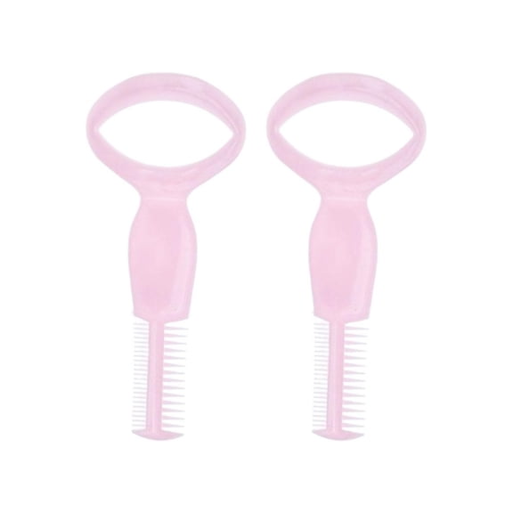 Eyelash Mascara Guard,3-In-1 Eyelashes Tools, Lash Separator Comb,Eyelash Guard Guide Tool Beginners Friendly Tool for Women - Light Pink