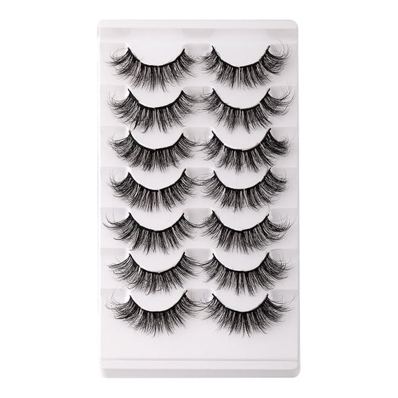 Eyelash Natural Whole Eyelashes Extensions Glue Storage Mega Volume Extensions Glue Holder 7 Pairs Real Eyelashes 20mm Lashes Glue Bulk Lashes by Faces Individual Cluster Lashes C Extensions