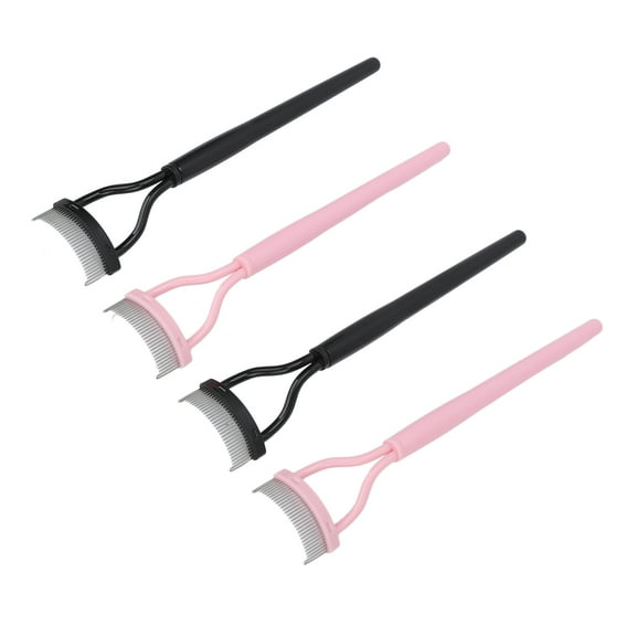 Eyelash Separator, Plastic Handle Portable Stainless Steel Teeth Mascara Lash Comb For Travel