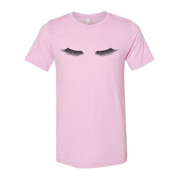 "Eyelash Shirt, Eyelashes, Eyelashes Shirt, Unisex Fit, Esthetician Shirt, Gift For Her, Salon Shirt, Eyelash Lover, Sublimated Design, Lilac, SMALL"