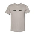 thumbnail image 1 of "Eyelash Shirt, Eyelashes, Eyelashes Shirt, Unisex Fit, Esthetician Shirt, Gift For Her, Salon Shirt, Eyelash Lover, Sublimated Design, Heather Stone, SMALL", 1 of 1