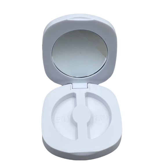 Eyelash Storage Box Holder with Mirrour Empty Eyelash Cases Travel Cosmetic Case Round Lashes Container Box for Womens