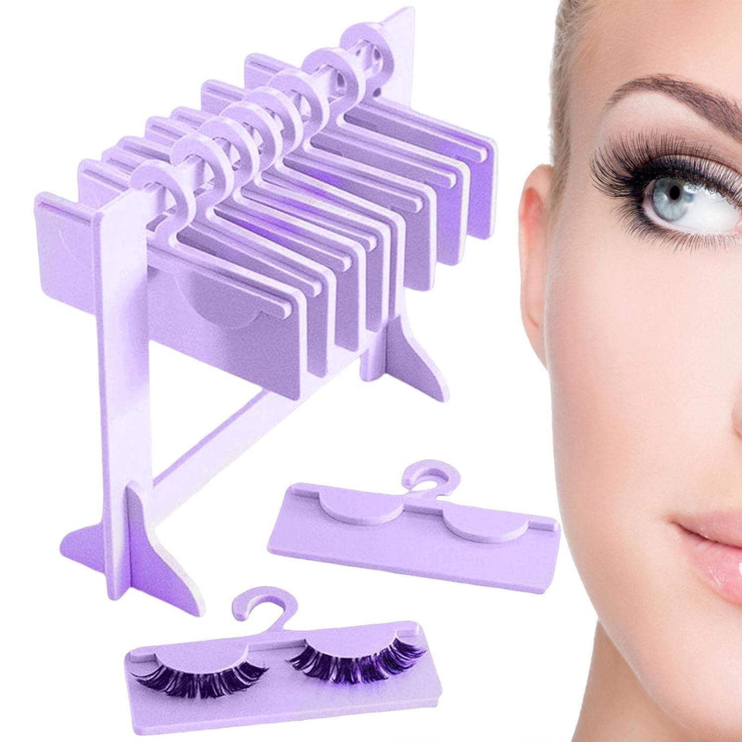 Eyelash Storage Eyelash Holder Rack Mini Acrylic Eyelash Hanger Rack Lash Organizers and