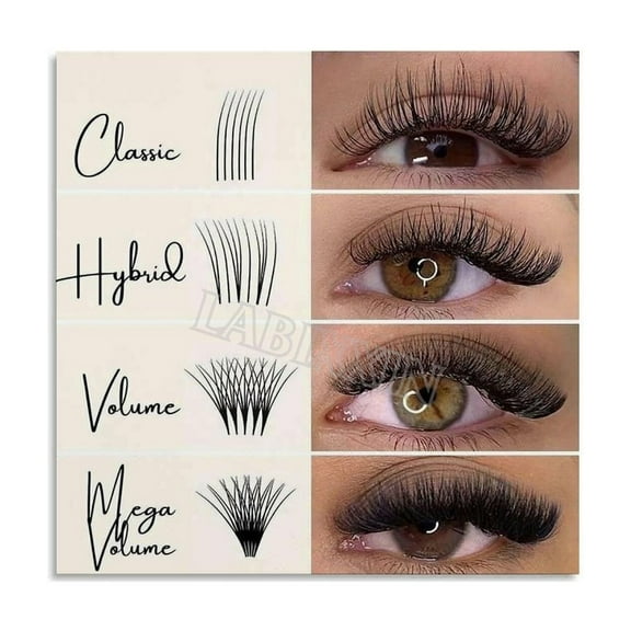 Eyelash Style Guide poster Beauty Salon Art Posters (2) Canvas Painting Wall Art Poster for Bedroom Living Room Decor