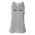 thumbnail image 1 of "Eyelash Tank Top, Racerback, Eyelashes, Esthetician Shirt, Gift For Her, Eyelashes Racerback, Gift For Esthetician, Sublimated Design, Athletic Grey, MEDIUM", 1 of 1