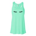 thumbnail image 1 of "Eyelash Tank Top, Racerback, Eyelashes, Esthetician Shirt, Gift For Her, Eyelashes Racerback, Gift For Esthetician, Sublimated Design, Mint , EXTRA SMALL", 1 of 1