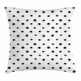 thumbnail image 1 of Eyelash Throw Pillow Cushion Cover, Repeating Hand Drawn Style Black Eye Figures Bohemian Style Tribal Ethnic Design, Decorative Square Accent Pillow Case, 16 X 16 Inches, Black White, by Ambesonne, 1 of 1