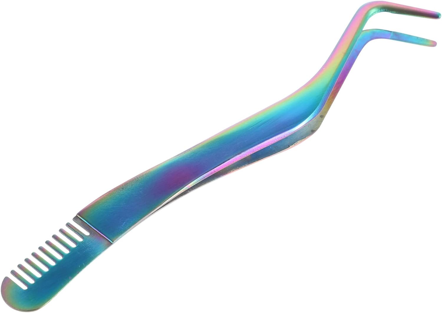 Eyelash Tweezers with Comb Stainless Steel Tweezers First Aid Tweezers Lash Tools for Eyelash