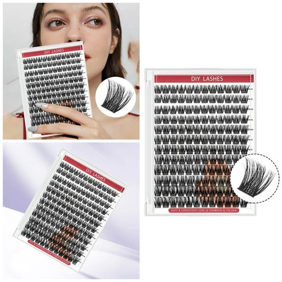 Eyelashes DIY Segmented False Lashes for Natural Enhancement - Cluster Lash Extensions for Effortless Glam and Lash Styling