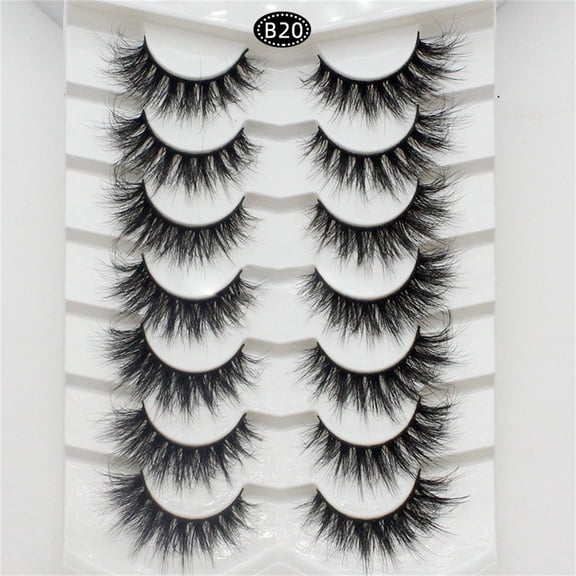 Eyelashes False Eyelashes 5 Pairs Soft 3D 6D Volume Eyelashes Packs for Stunning