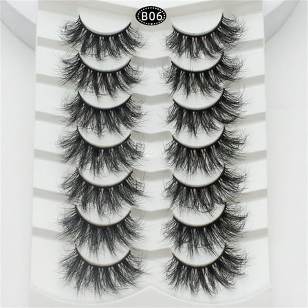 Eyelashes False Eyelashes Lashes 5 Pairs Soft Volume Eyelashes Packs for Dramatic