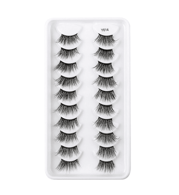Eyelashes Lashes Pairs False End Handmade Hair 10 Eyelashes Thick Natural Corner Natural Thick Lashes