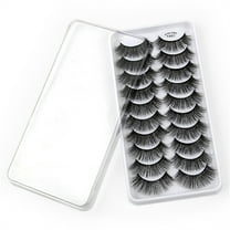 Eyelashes Multipack False Volume Wispy Style 10 Pairs 8D Dramatic Eyelashes Pack Featuring Eye Makeup Enhancements
