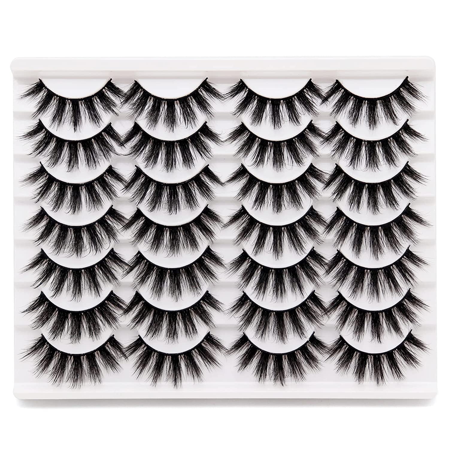 Eyelashes Natural Look 3D Faux Mink Lashes Fluffy False Eyelashes Wispy