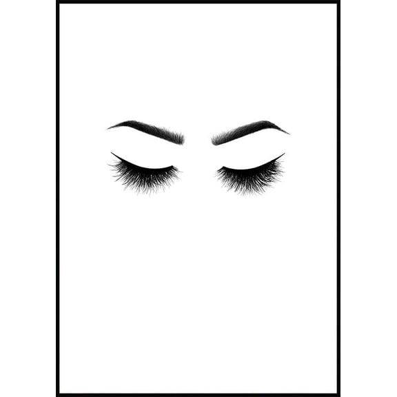 Eyelashes Poster Wall Art, Modern Wall Decor For Living Room Bedroom, 8x12 UNFRAMED