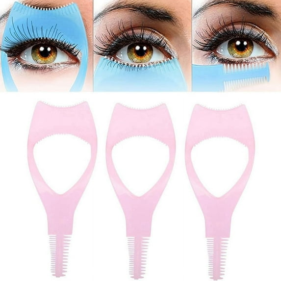 Eyelashes Tools Mascara Shield Applicator ,Eyelash Tool Upper Lower Eye Lash Guard Pink