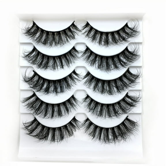 Eyelashes - Volume Wispy False Eyelashes Multipack for Dramatic 8D Style Eye Lashes Easy Application Reusable Pack