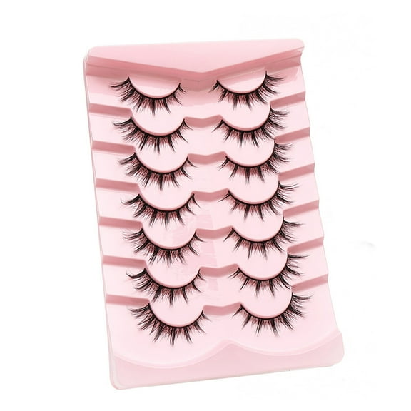 Eyelashes for Drama Fans Manga Lashes Natural False Eyelashes Anime Wispy Spiky 3D Volume Pack for Korean Japanese Asian and Like Individual Cluster