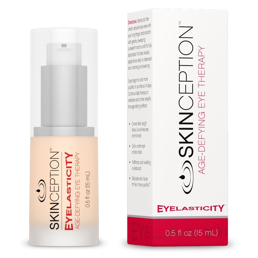 Eyelasticity Age-Defying Eye Therapy Wrinkle Cream Anti-Aging by Skinception - Minimize crow's feet and dark circles