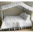 thumbnail image 1 of Eyelet Canopy Top For The Bed, Full Size Arch White, 1 of 5