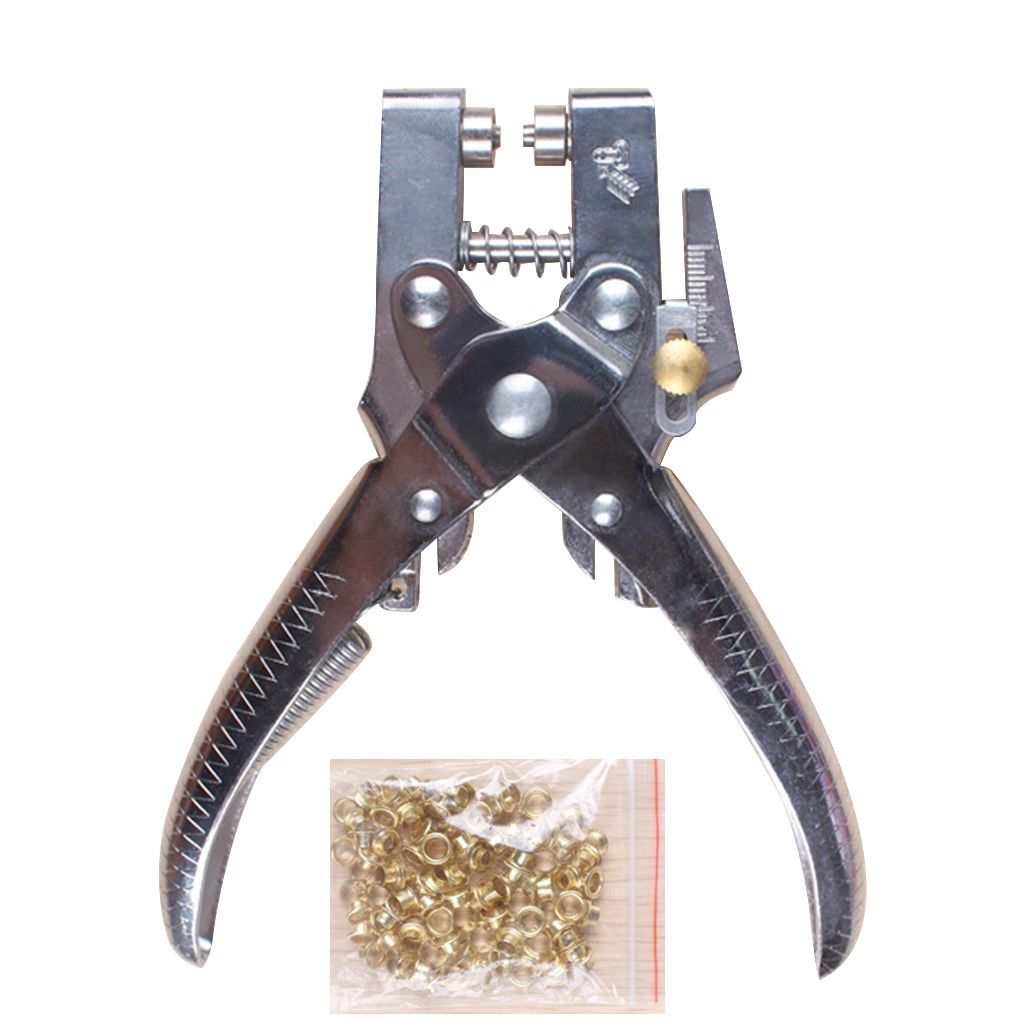 Eyelet Grommet Pliers Setting Steel Hole Punch Eyelet Setter Kit