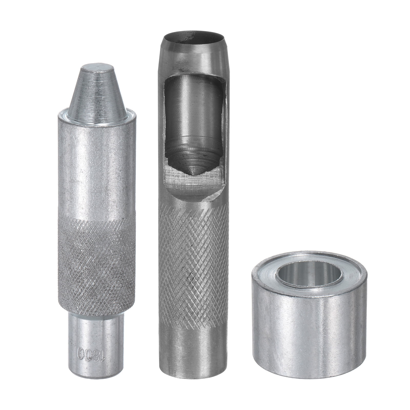 Eyelet Hole Punch Die Tool 18mm/0.71" Leather Hollow Puncher 18mm Installation Tool with Base for Fabric Crafts