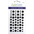 thumbnail image 1 of Eyelet Outlet Adhesive-Back Enamel Dots 54/Pkg-Glitter Black, 1 of 2