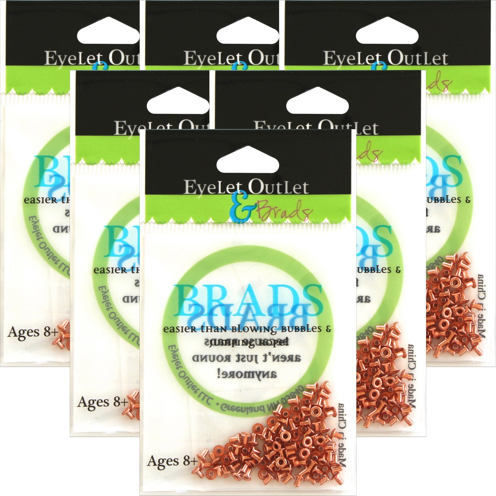 Eyelet Outlet Eyelets .0625"Copper 150 Count, Multipack Of 6