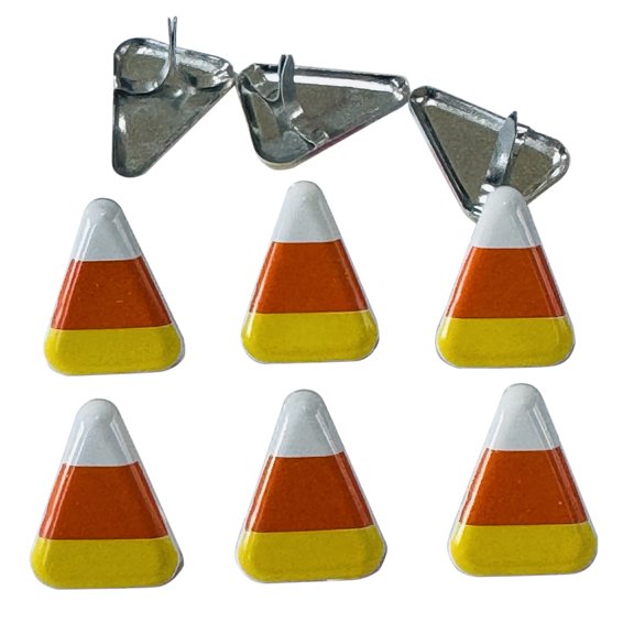 Eyelet Outlet Shape Brads 12/Pkg-Candy Corn