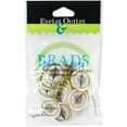 thumbnail image 1 of Eyelet Outlet Shape Brads 12/Pkg-Compass, 1 of 2