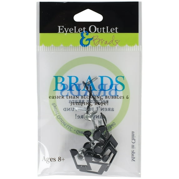 Eyelet Outlet Shape Brads 12/Pkg-Music Notes