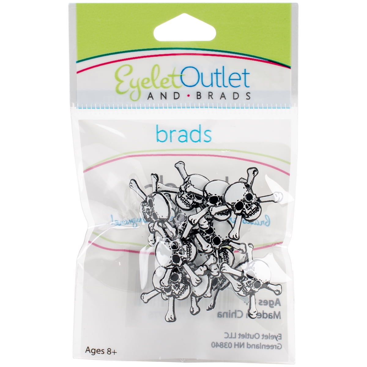 Eyelet Outlet QBRD2-152 Skulls Shape Brads, 12 per Pack - Walmart.com