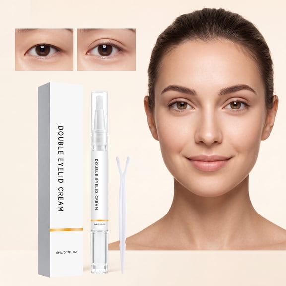Eyelid Double Shaping Cream, 50ml Invisible Long Lasting Natural Eyelid Lift Cream, No Adhesive Needed For Single Inner Double Eyelids, For Daily Eye Makeup Use