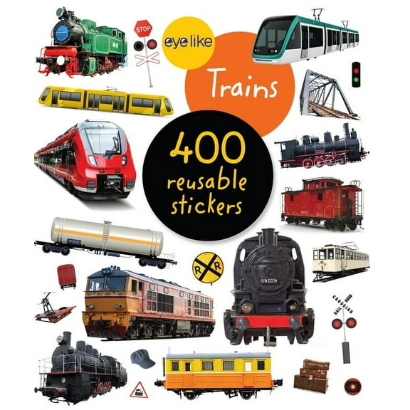 Eyelike Stickers Eyelike Stickers: Trains, (Paperback)