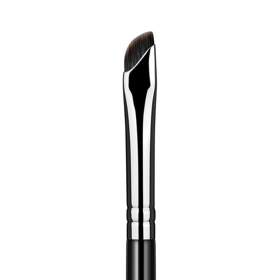 Eyeliner Brush, Sickle Angled Eyeliner Brush Gel Eye Liner Makeup Brush for Precise Eyeliner Eyebrow Eyelid Ultra Thin with Curved Bristle - Black