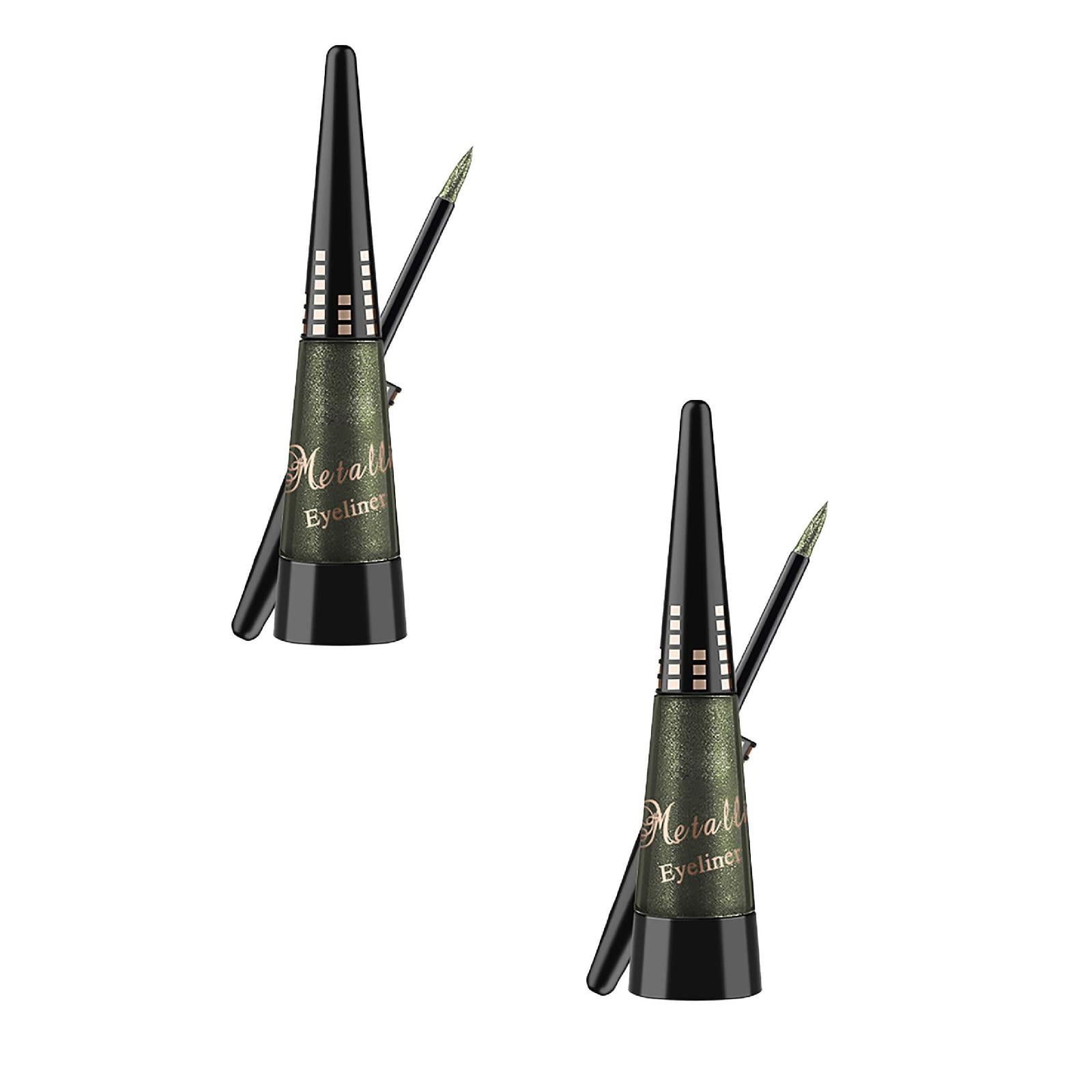 Eyeliner Lásh Glue Pen – Waterproof EyéLásh Glue Pen with Applicator, Latex Free Lásh Glue Liner Pen for False Láshes, Face Jewels & Glitter, Strong All-Day Hold, Smudge-Pro 1PC*2 Makeup Organizers