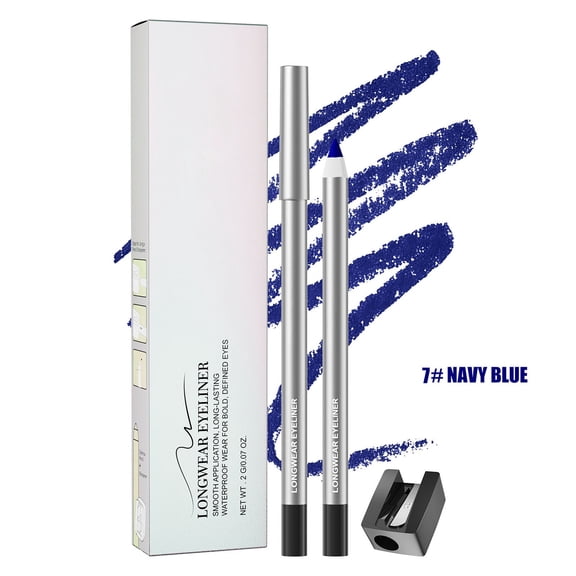 Eyeliner Pencil for Mature Eyes, Smooth Gentle Texture No Pulling, Long Lasting Daily Eye Makeup for Older Women with Sharpener