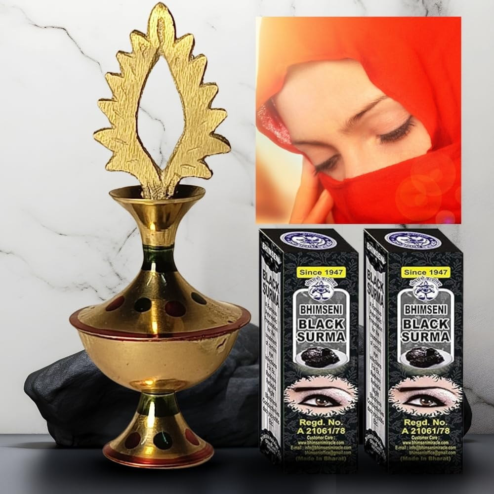 Eyeliner,Sheida Powder Eyeliner, Handmade 100% Natural Eyeliner in Powder,Waterproof and long-lasting Arabic eyeliner,Suitable for any girl