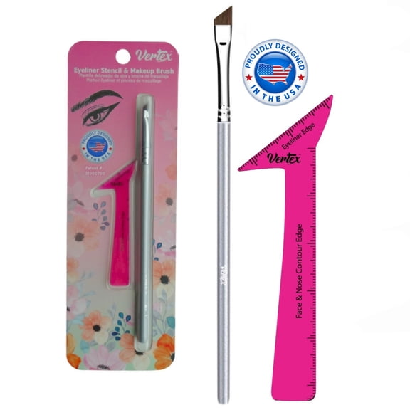 Eyeliner Stencils Pencil Liquid Waterproof Tool For Liner Makeup Brush Pen Stamp Thin Sharpener Cat Eyes Small Angled Wing Tip | Real Beginners Techniques Eye Shadow Lines Gel Eyebrow Pomade Black