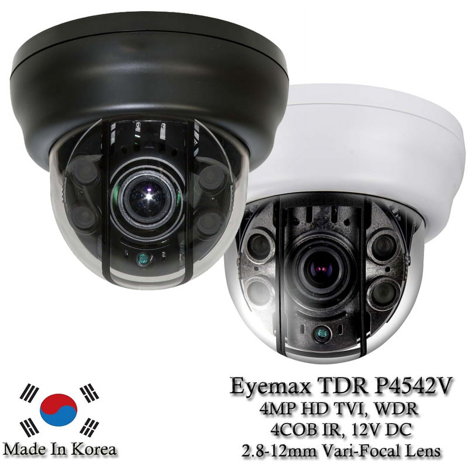 Eyemax Superdome Series Indoor IR Dome 4MP HD-TVI Camera TDR