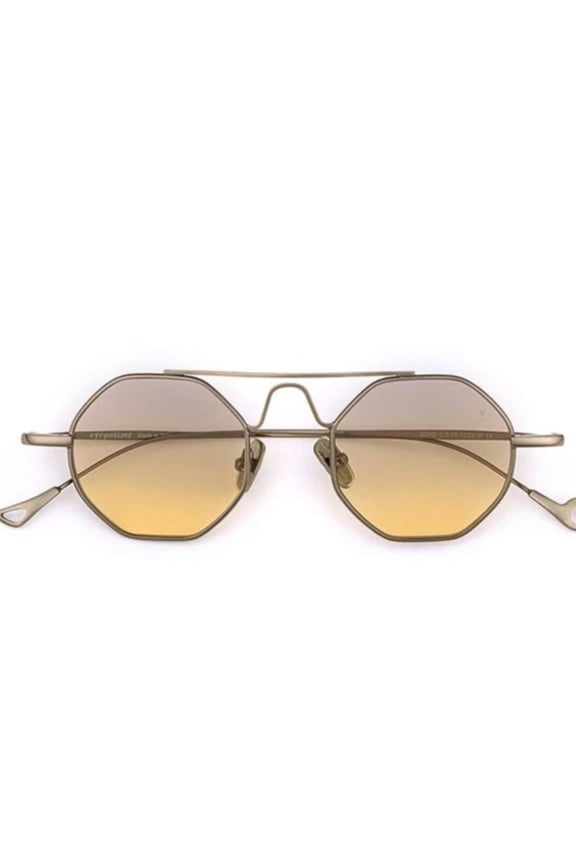 Men's Soho C.3-19 Octagonal Frame Sunglasses With Gradient Lenses Gold