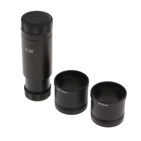 Eyepiece 0.5X Reducing C Mount Lens with 30mm 30.5mm Adapter for Stereo s