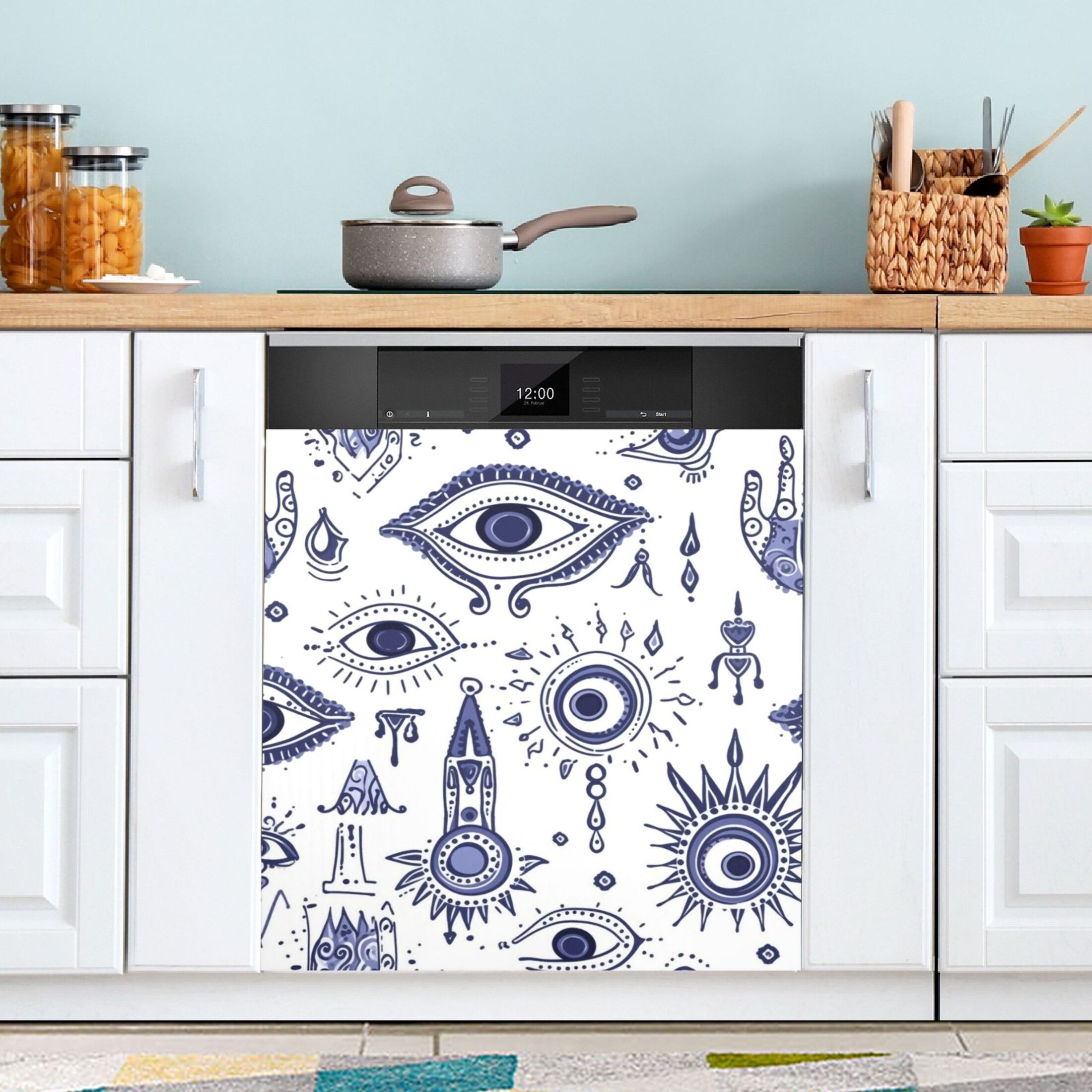 Eyes Bohomia India Dishwasher Cover Refrigerator