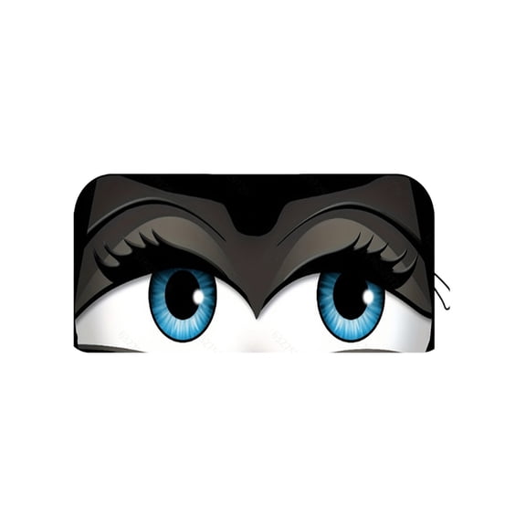 Eyes Car Windshield Sunshade, Beautiful Funny Car Eyes Front Windshield Sunshade UV Ray Reflector Sun Protector Sun Shade Visor, Keep Vehicle Cool B