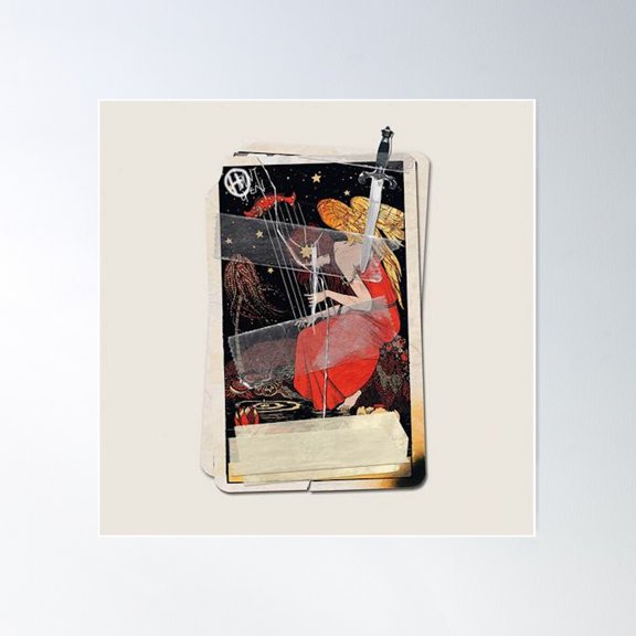 Eyes Closed Poster Wall Art, Modern Wall Decor For Living Room Bedroom, 30x30 UNFRAMED