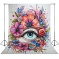 thumbnail image 1 of Eyes Combined with Flowers Backdrops for Photography Kids Adult Photo Booth Video Shoot Vinyl Studio Prop, 1 of 5