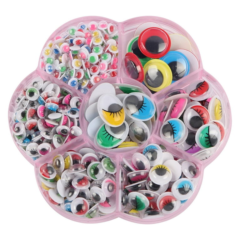 Eyes, Craft Colorful Doll Eyes for Crochet Toy and Stuffed Animals, 5mm 400pcs, Size: 37×37×2.5cm